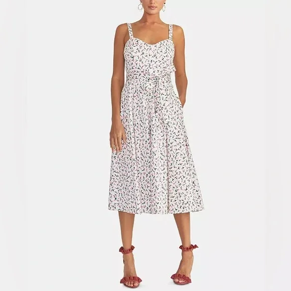 RACHEL Women's Floral Print Fit & Flare Dress - Picture 1 of 5